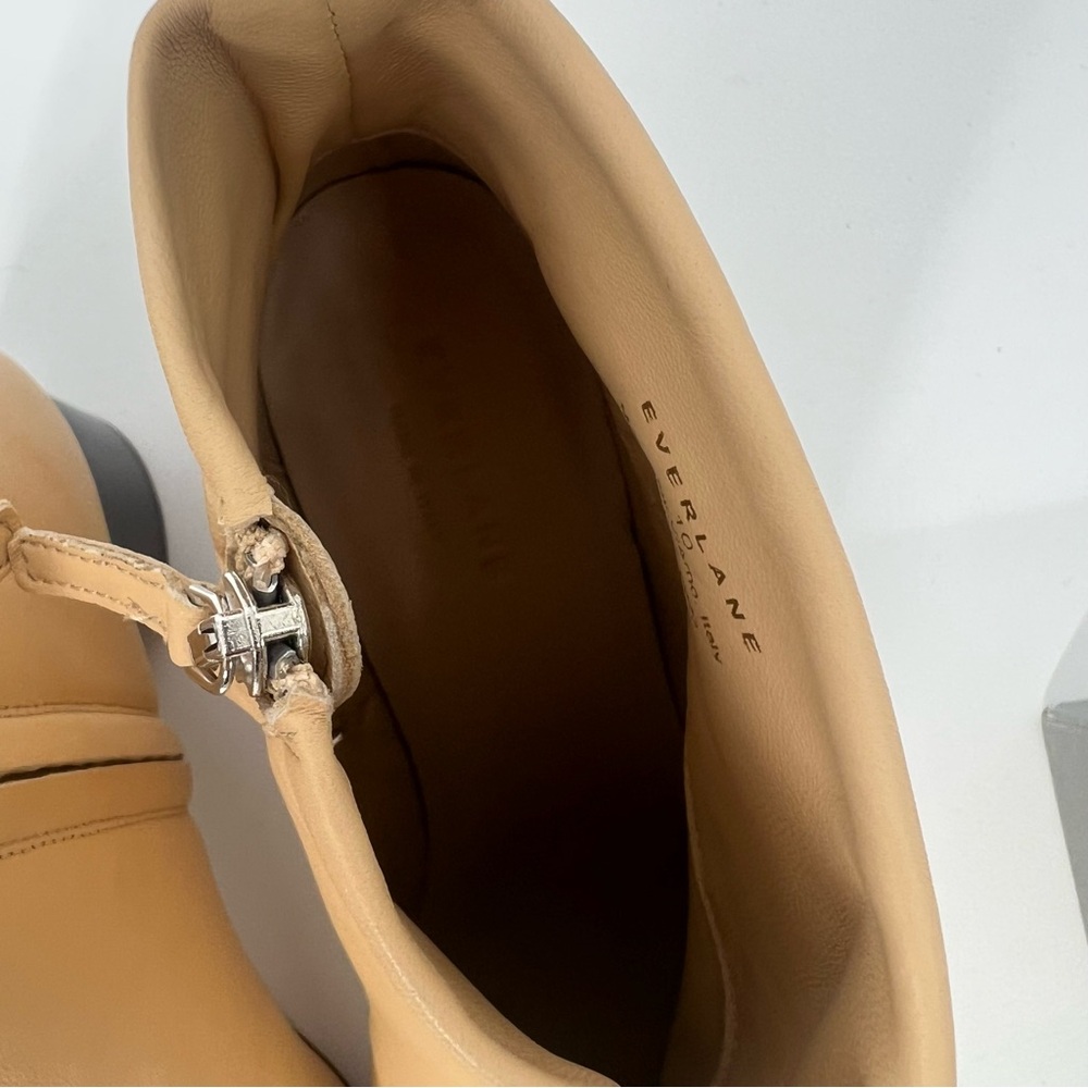 NWT Everlane Ecru‎ The Day Boot 10 Light Tan Heeled Bootie Size 10 - Picture 12 of 14